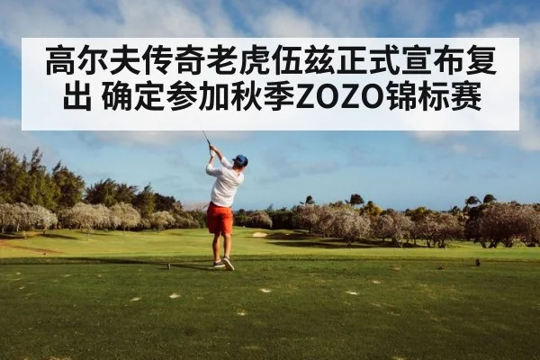 高尔夫传奇老虎伍兹正式宣布复出 确定参加秋季ZOZO锦标赛
